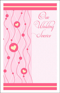 Wedding Program Cover Template 14B - Graphic 11